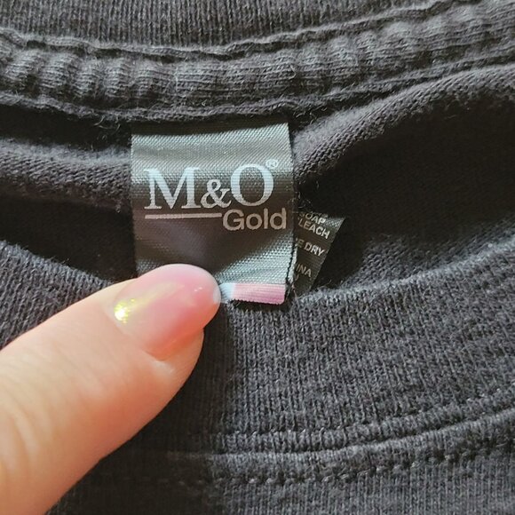 Small Vintage Megadeth Black Cotton Logo Concert T Shirt M&O Gold - Picture 4 of 9